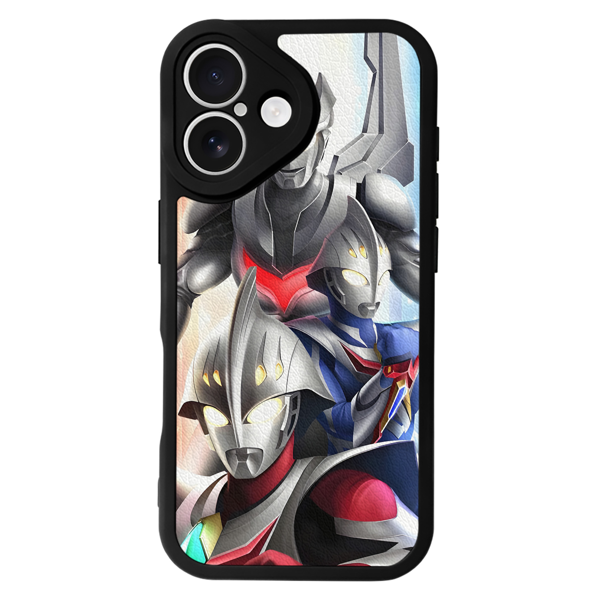 （画像用） ウルトラマン Ultraman 【iPhone 16シリーズ対応】シリコンスマホケース（レザー調） 材質：シリコン